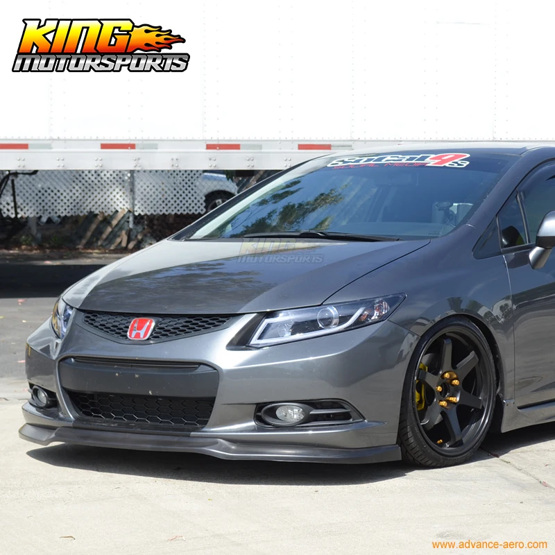 

Подходит для 2012 2013 Honda Civic 2 двери купе Ikon передний бампер спойлер Chin Global БЕСПЛАТНАЯ доставка по всему миру