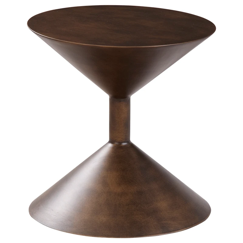 

Модный современный минималистский журнальный столик на заказ, нордические креативные боковые песочные часы, индивидуальный чайный металл...