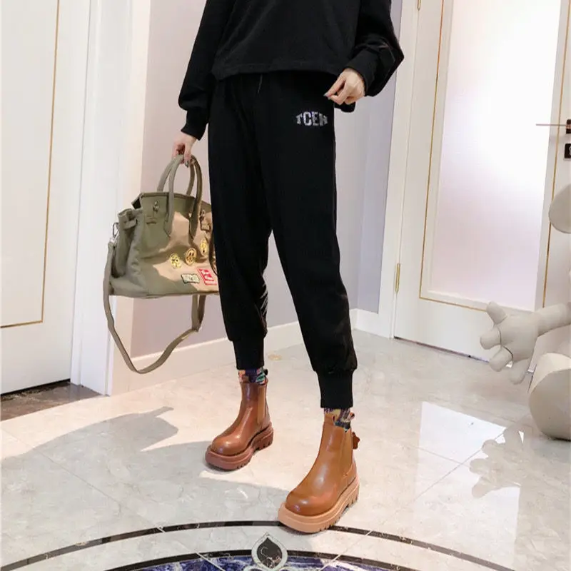 

Autumn Winter Women's High Elastic Skinny Stretchy Trousers Women Hip Pants Golden Silver Rhinestone Wings Harajuku Harem Pants