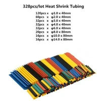 wholesale 328 pcs electrical cable tube kits flame retardant heat shrink tubing wrap sleeve diy electrical wiring cables