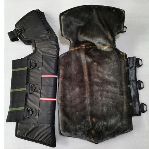

Electric vehicle knee pads for men and women cycling warm and windproof motorcycle riding cold proof knee pads short plush