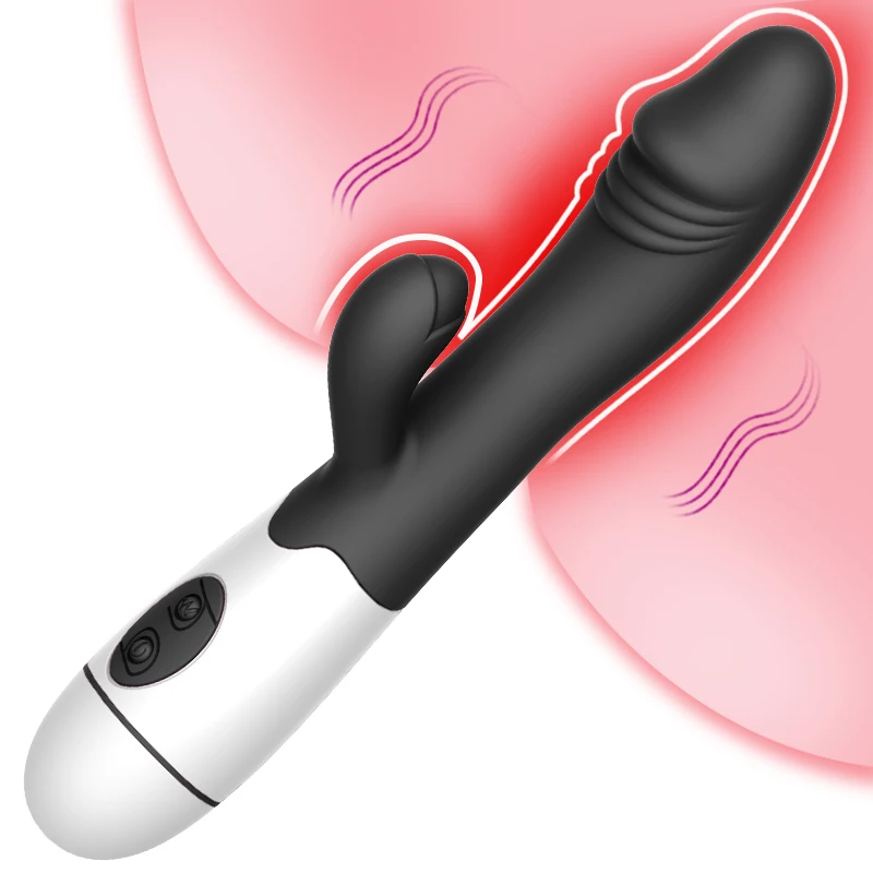 30 Speed Rabbit Vibrator Female Clitoral Stimulation Rechargable Realistic Dildo G Spot Magic Wand Adult Women Sex Toys | Красота и