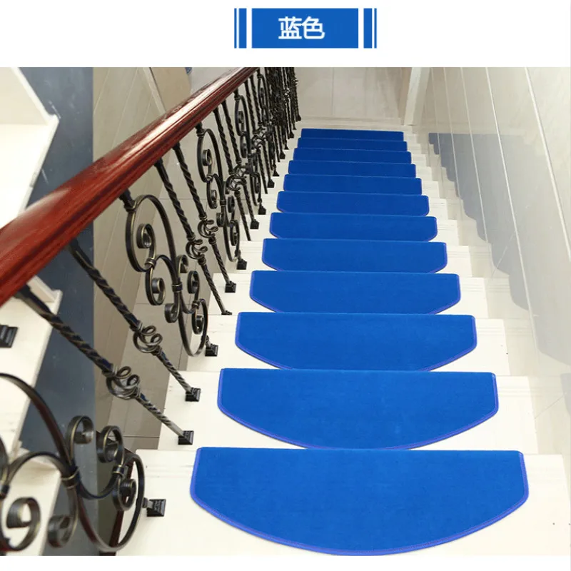 13-piece non-slip stair carpet self-adhesive European-style garden flower living room soft step pad | Дом и сад