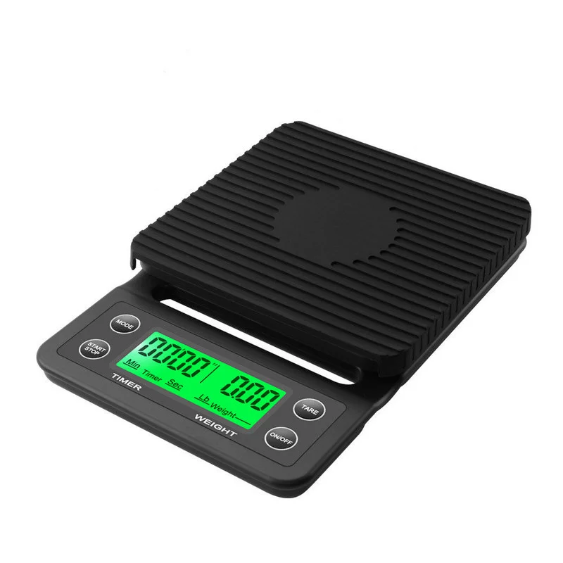 

High Precision Digital Electronic Scales Measuring Tool Kitchen Scales Drip Coffee Food Scale with Timer LCD Display 3kg/5kg0.1g