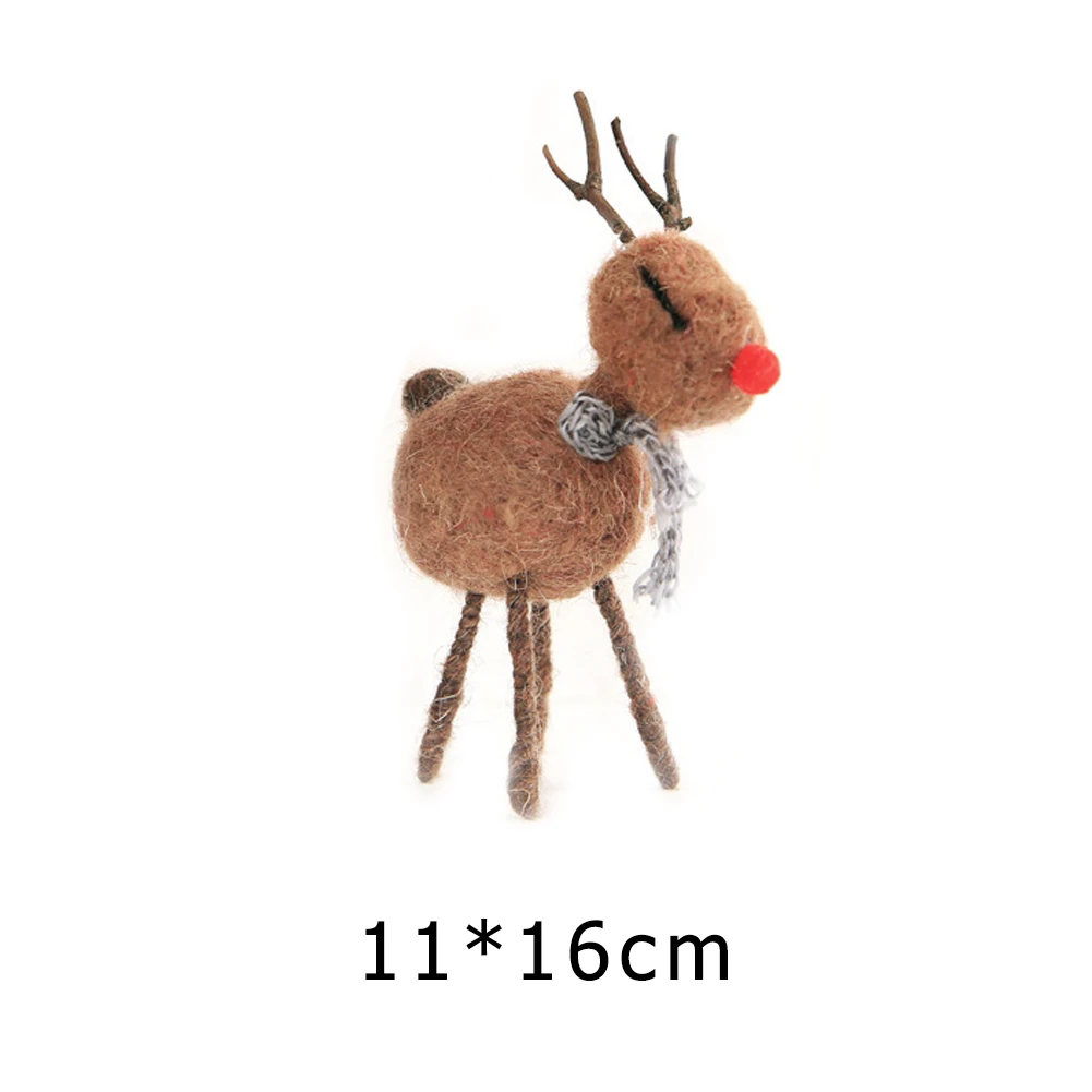 

Christmas Tree Pendant Hanging Home Ornament Christmas Decoration Felt Decoration Mini Elk Deer Felt Toy Pendant Decoration
