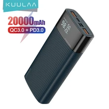 KUULAA 20000mAh PowerBank QC PD 3.0 PoverBank Fast Charging Power Bank 20000 mAh USB External Battery Charger For Xiaomi Mi