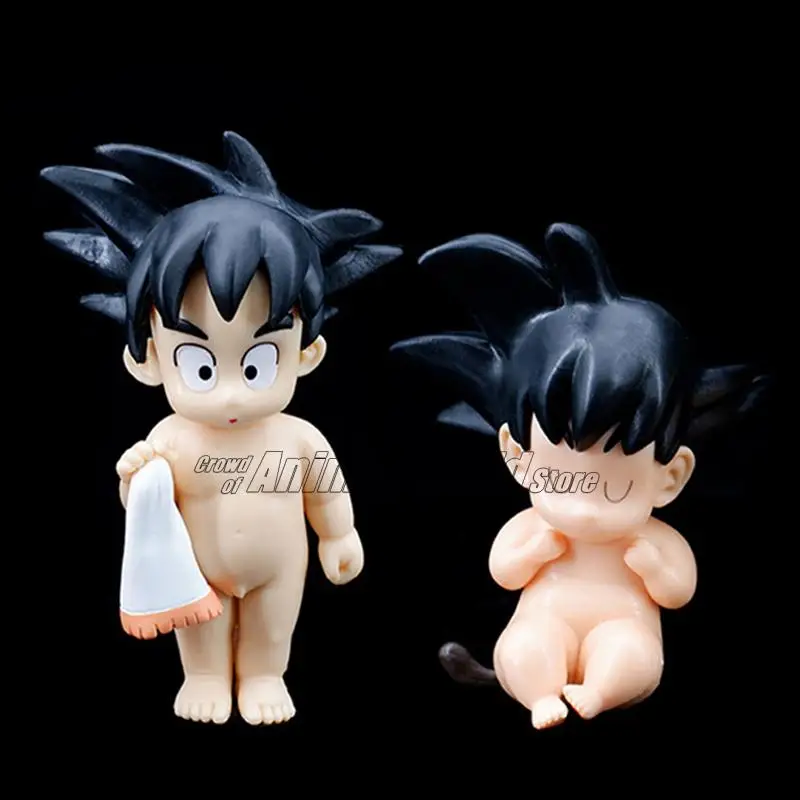 

Anime Figura Dragon Ball Kawaii Childhood Goku Figure Cartoon Action Figures Goku Taking A Bath Models Kids Toys Gifts Doll Gift