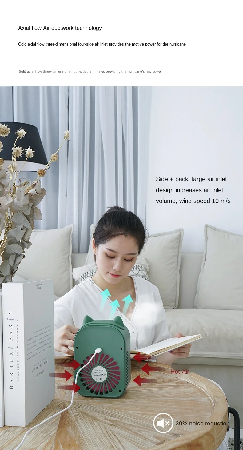 

zq Little Fan Portable Silent Refrigeration Spray Air Cooler