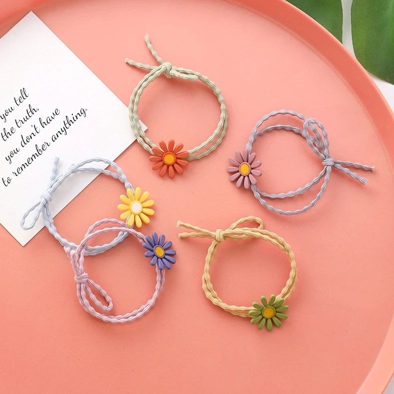 

xiaoboACC Korea Flower Hair Rope Daisy Rubber Band Elastic Headband