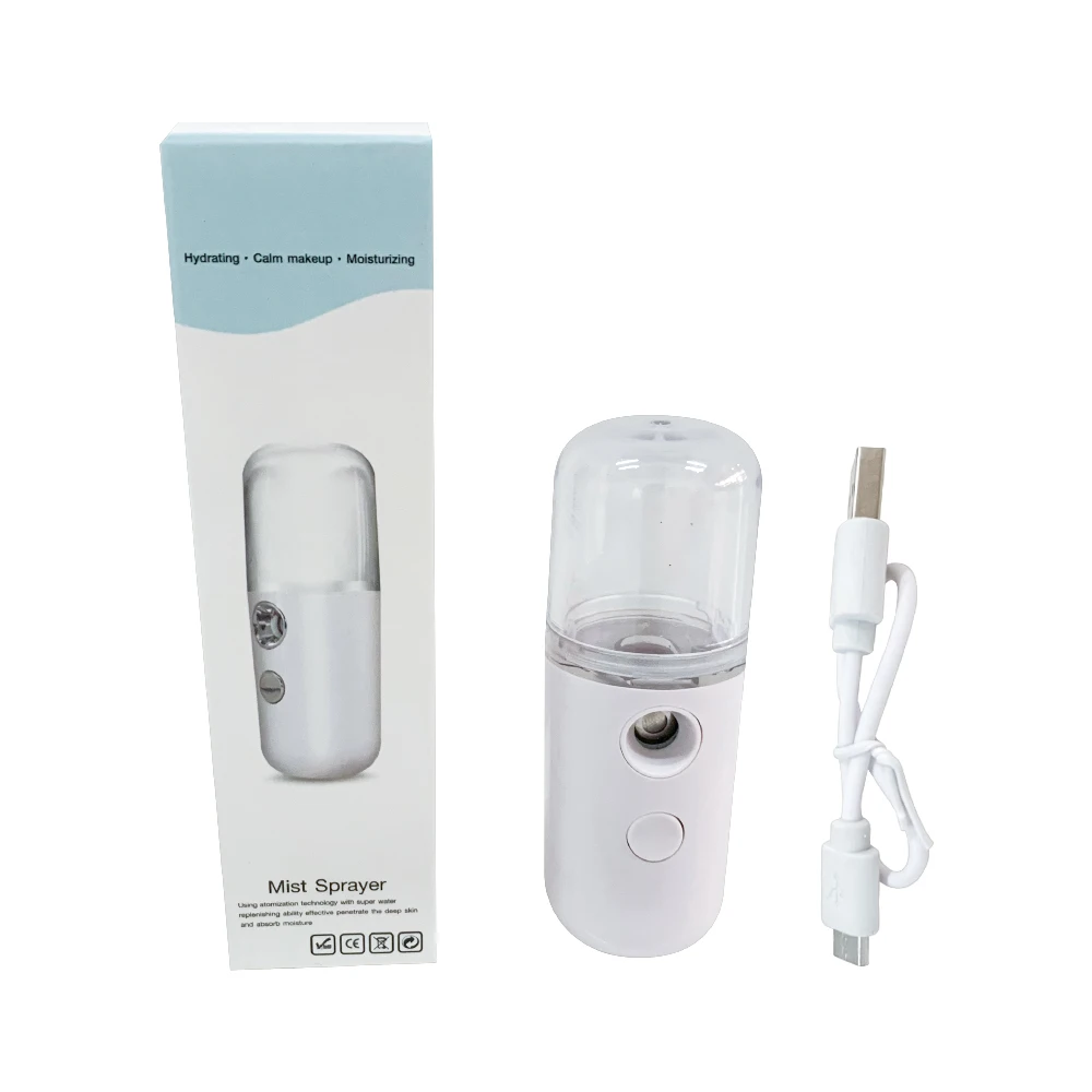 

Mini Nano Mist Facial Sprayer Humidifier USB Rechargeable Nebulizer Face Steamer Moisturizing Face Skin Care Beauty Instruments