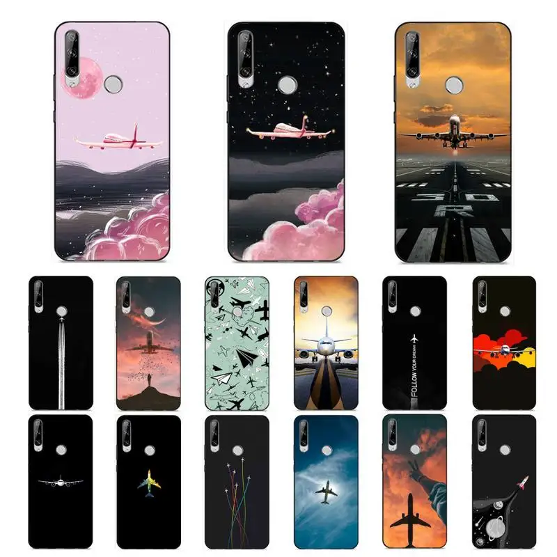 Чехол YNDFCNB для телефона с самолетом Huawei Y 6 9 7 5 8s prime 2019 2018 enjoy plus|Бамперы| |