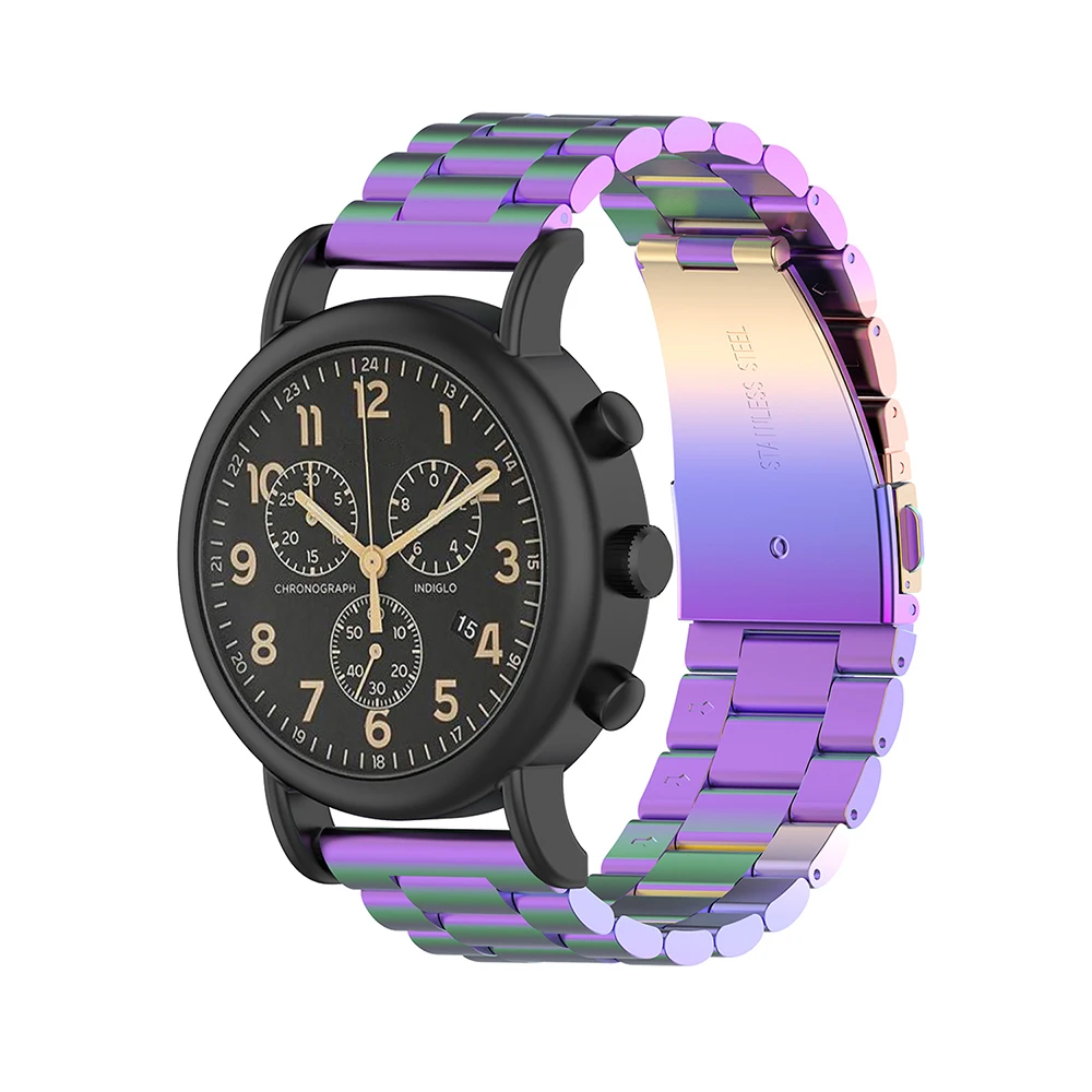 Универсальный три бусины стальной ремешок для часов из нержавеющей стали