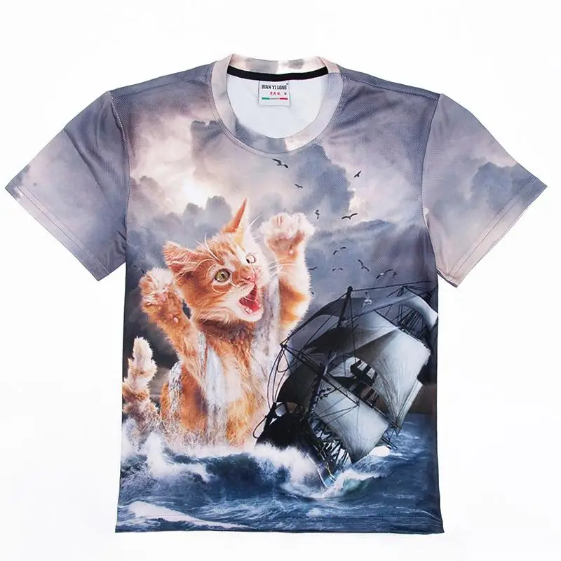 Брендовая одежда новая модная мужская/wo Мужская футболка с короткими рукавами 3d