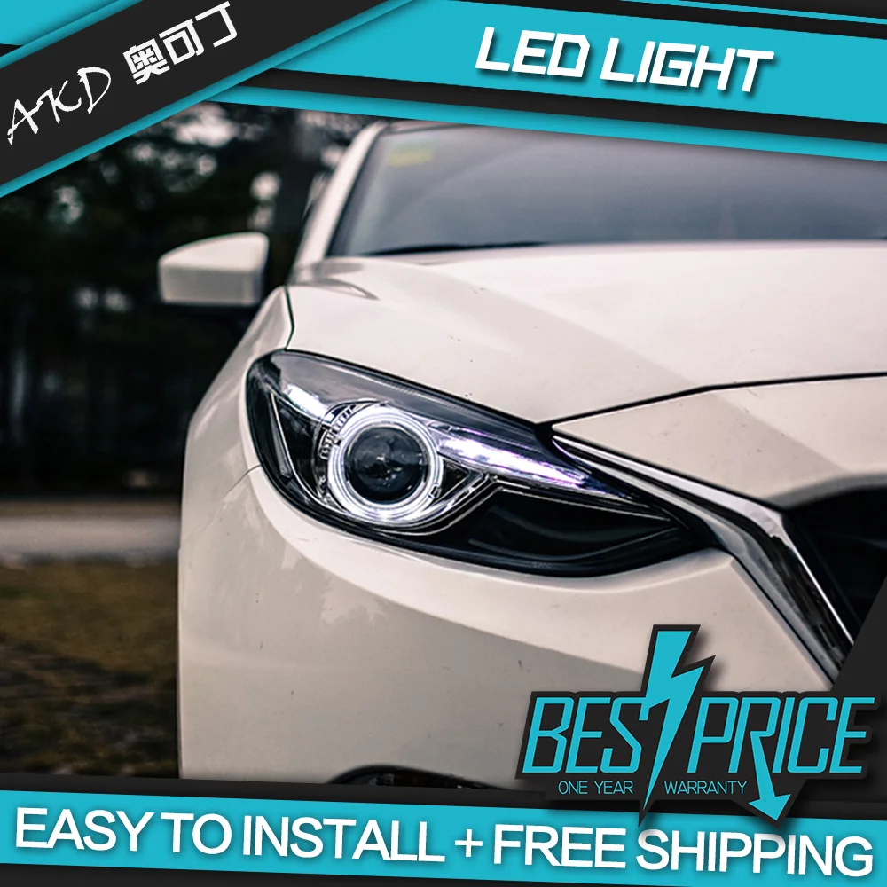 АКД Тюнинг автомобиля задний фонарь для Mazda 3 mazda3 Axela 2014-2016 светодиодные фары DRL