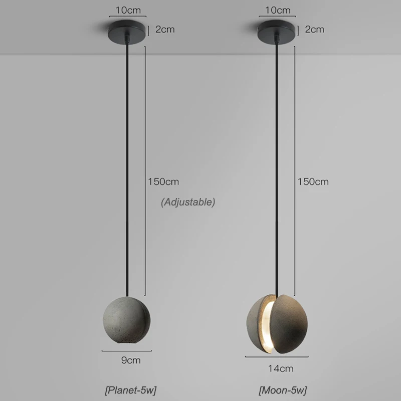 

Special offer Concrete Hanglampen Living Room Decoration Muebles De Comedor Vintage Nordic Lamp Interior Design HPD-019