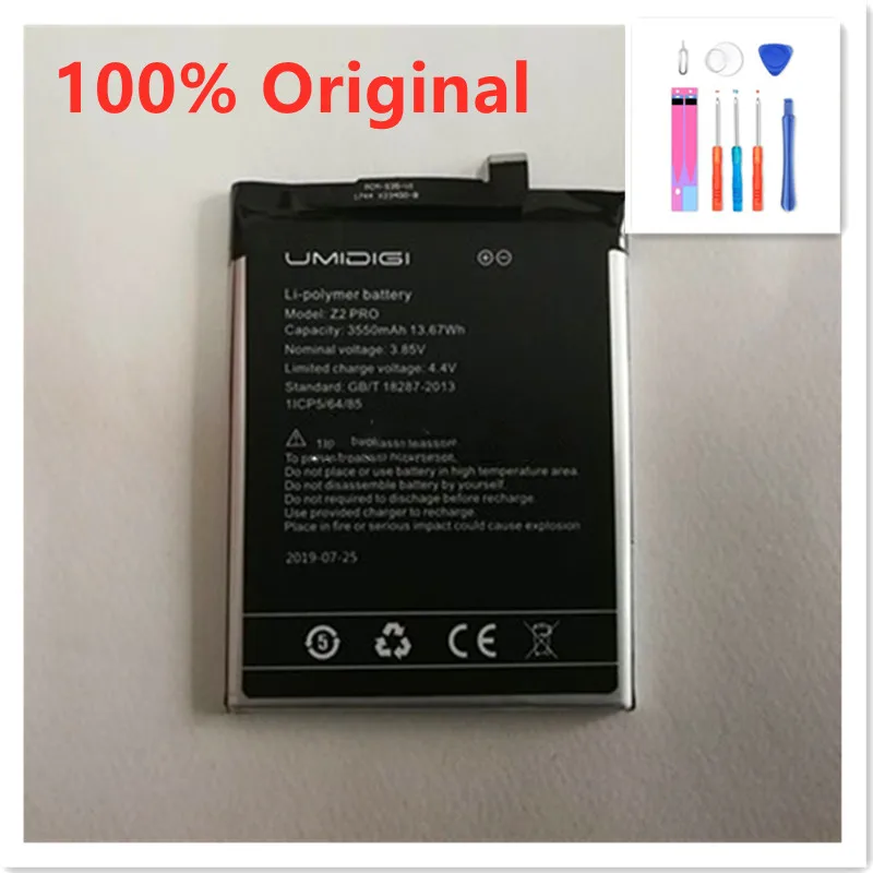 

Original 3550mAh 3.85V Replacement Umi Z2 Pro Phone Battery for UMIDIGI Z2 PRO Mobile Phone Batteries with Tracking Code