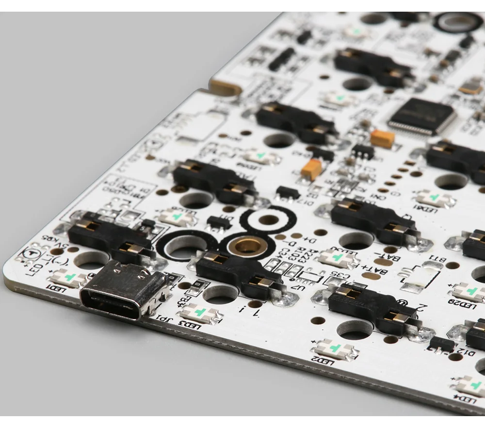 KBDfans Новое поступление GK64 pcb RGB 60% 64 клавиши Горячая замена PCB diy механическая клавиатура hotswap разъем