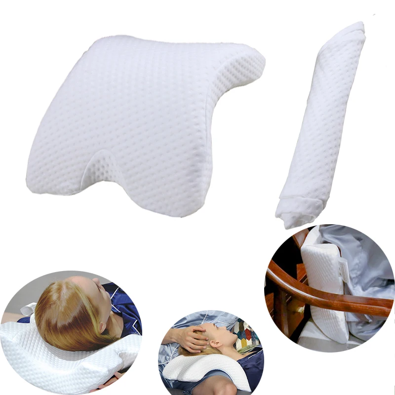 U образная Изогнутая подушка для сна из пены с эффектом памяти шеи полым дизайном
