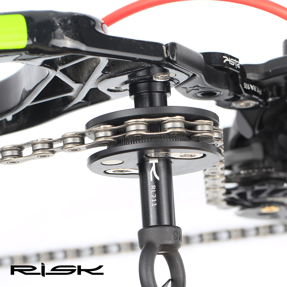 

Risk Bike Chain Clean Keeper Tool With Quick Release Lever For Barrel / 12mm Bucket Shaft Frame Bicycle Chain Holder