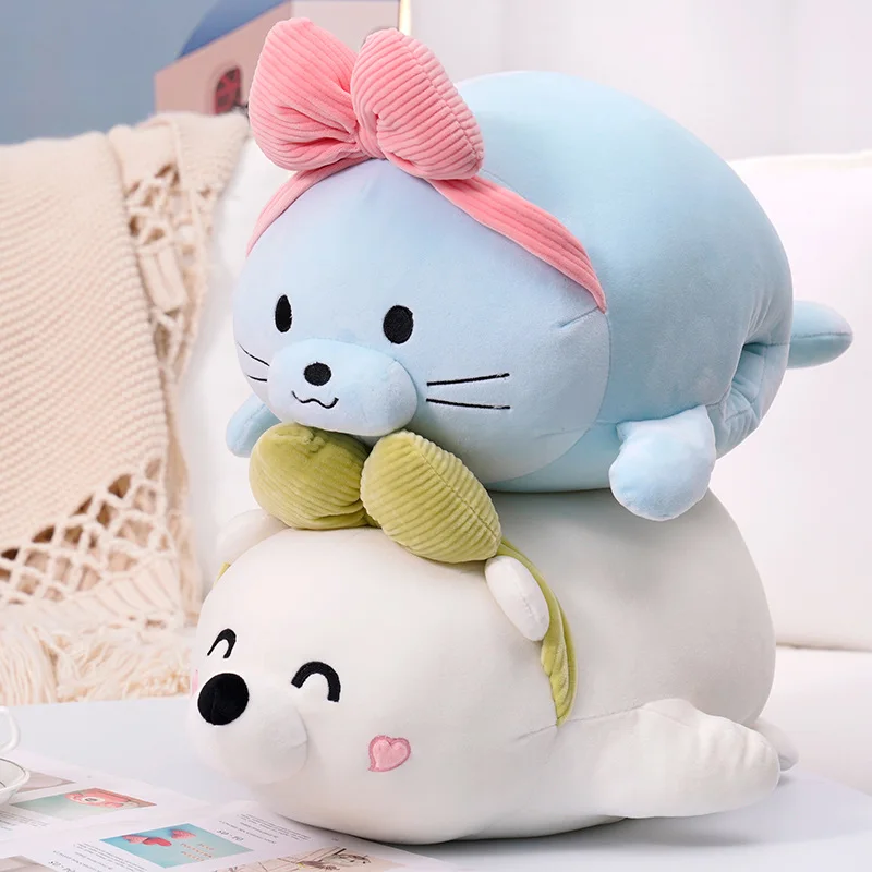 

New Creative Cartoon Plush Toy Hand Warmer Cute Sea Animal Pillow Penguin Shark Seal Polar Bear Doll Soft Cushion Sofa