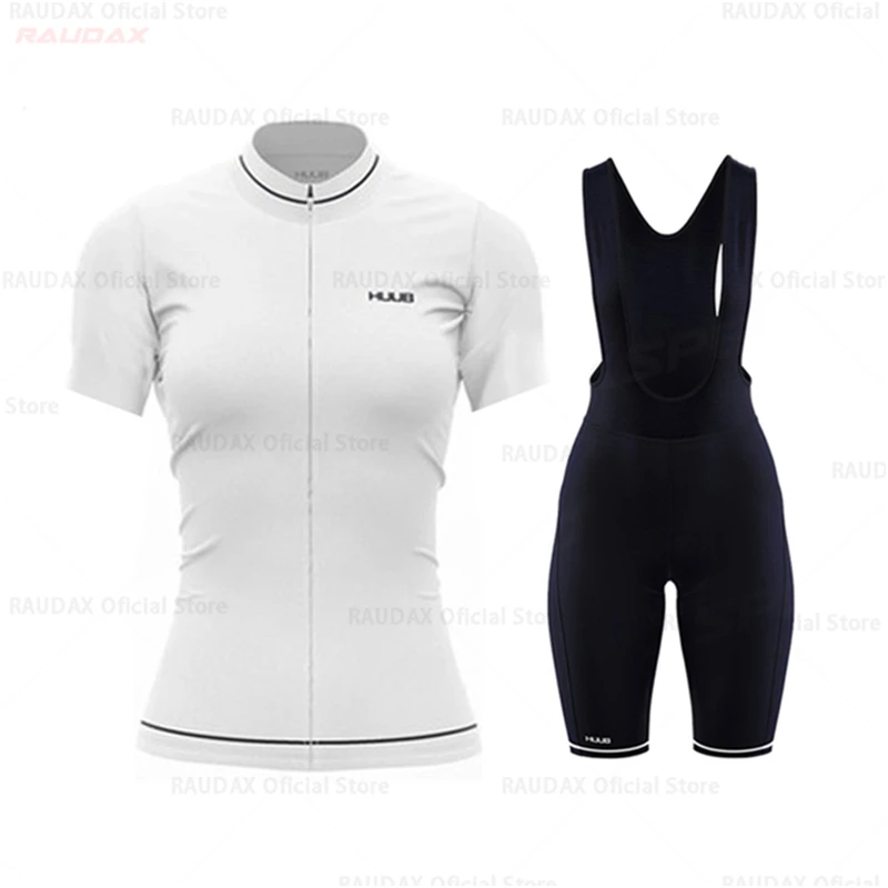 

2021 HUUB Женская велосипедная одежда, летняя одежда с коротким рукавом, велосипедная команда, Джерси 19D комбинезон, комплект брюк, Женская дыша...
