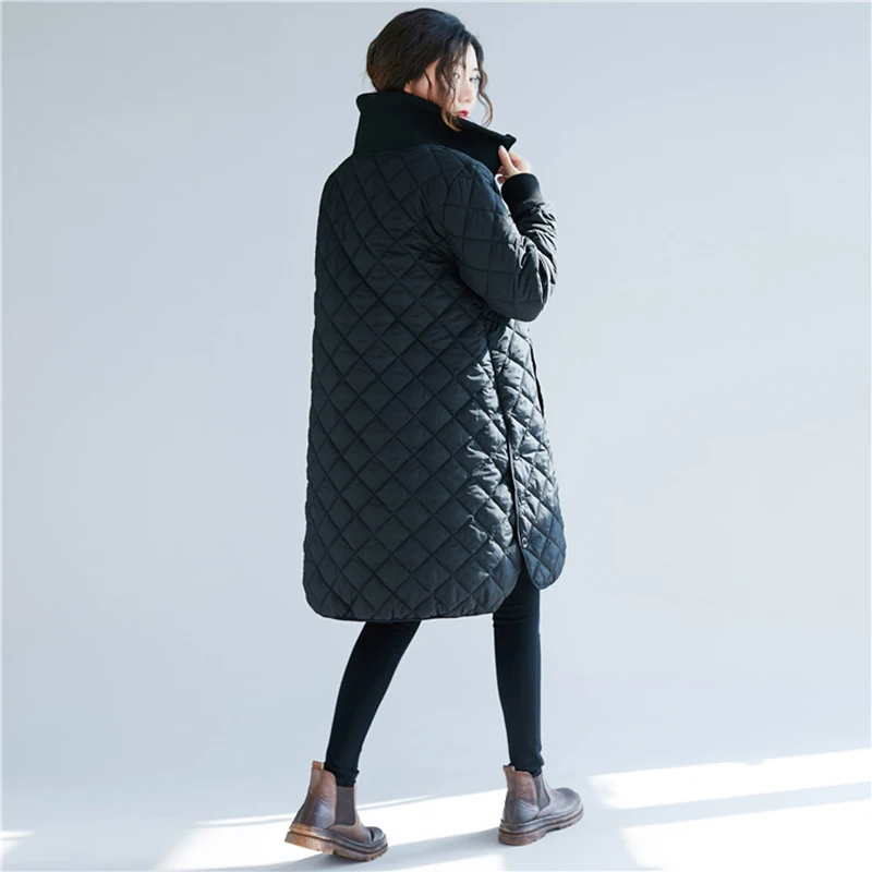 

Winter Coat Women Long Parkas Free Size Loose Quilted Padded Thicken Long Coat Women Jacket Parka Chaquetas Mujer Invierno 2019