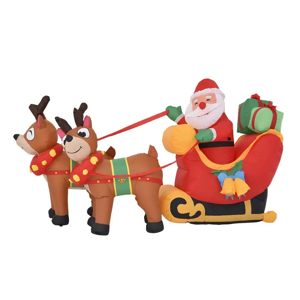 

Christmas Iatable Decoration Santa Claus Reindeers Outdoor Light Effects For Christmas Decor Toys New Year Party Gift