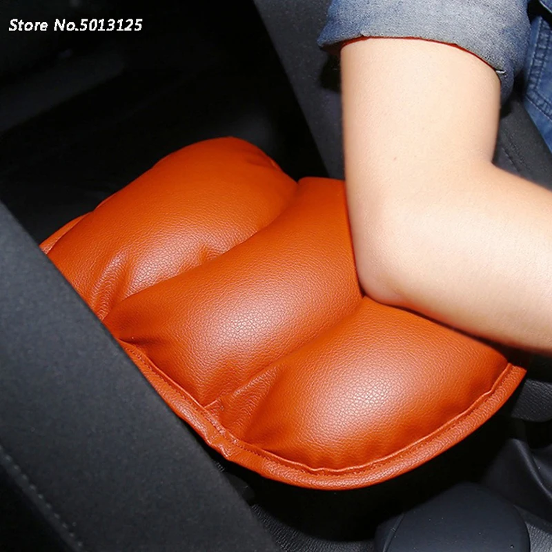 Автомобильный кожаный подлокотник коврик подушка накладки для автомобильной