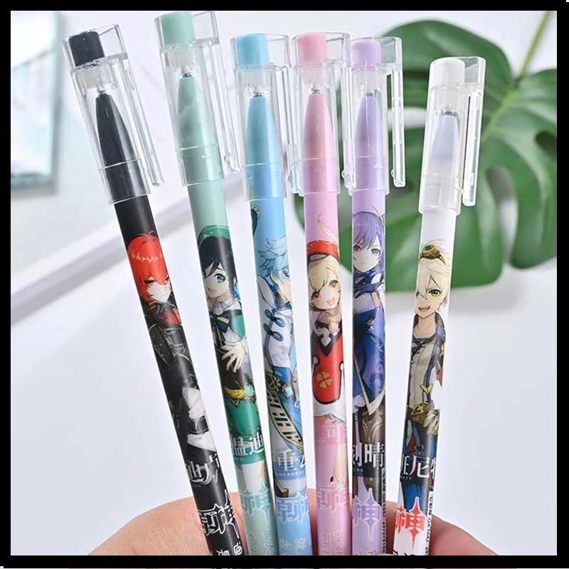 

Гелевые ручки Genshin Impact 0,5 мм черно-синие