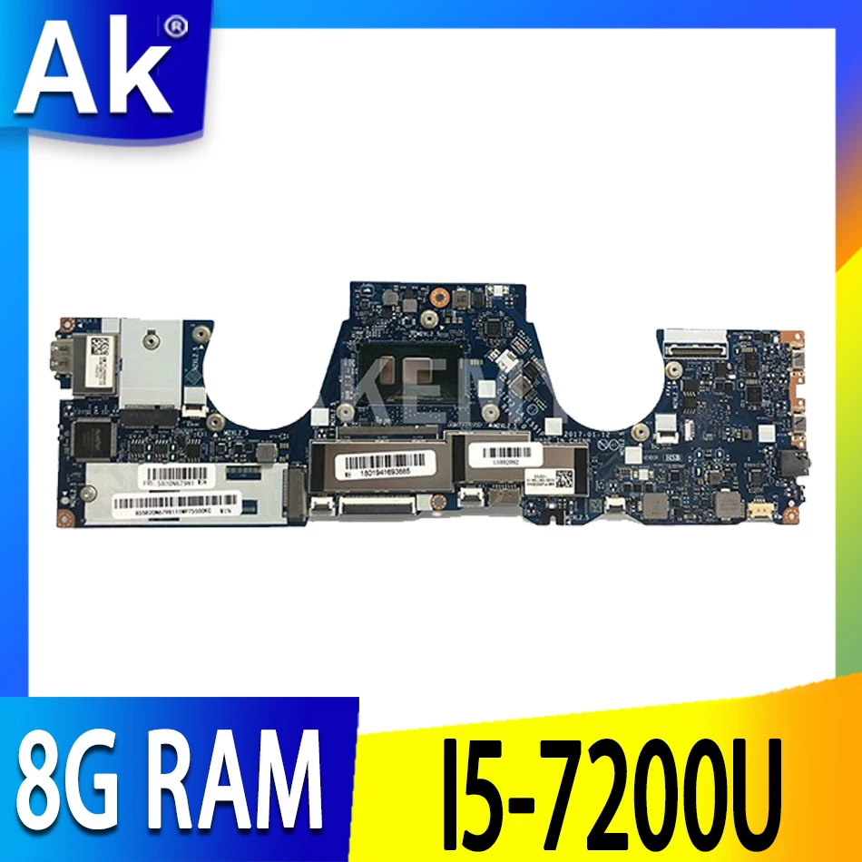 

LA-E551P материнская плата для ноутбука Lenovo YOGA 720-13IKB оригинальная материнская плата с процессором I5-7200U 8GB-RAM 100% полностью протестирована