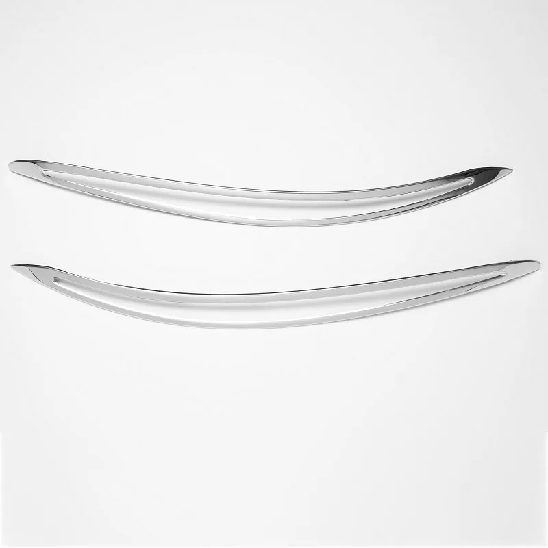 mirror pair Хромированные накладки на фары реснички для фар из нержавеющей стали для Lada Xray Cross Лада Иксрей Кросс Иксрэй тюнинг Х Рей - Название цвета: mirror pair