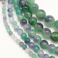high quality natural stone beads light green purple jasper diy loose bead for making jewelry christmas gift 2021