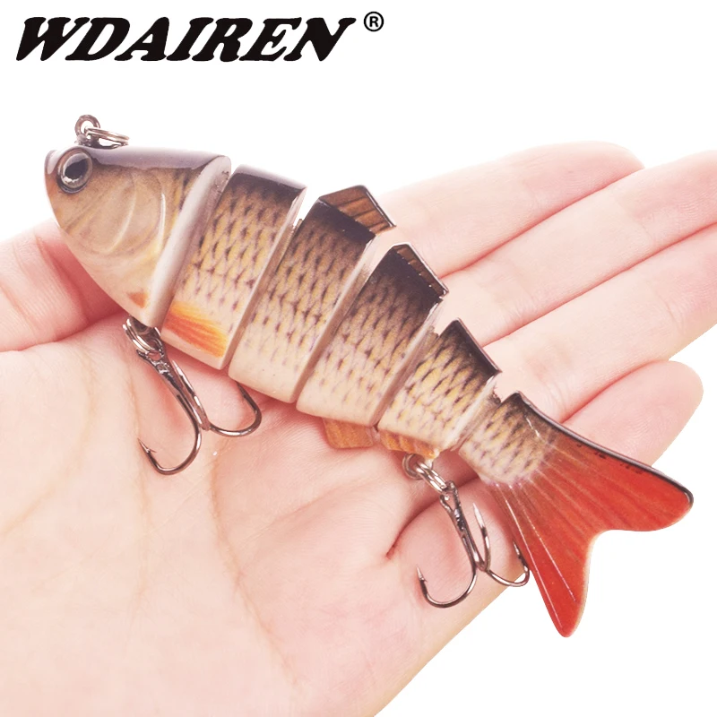 

Luminous Fishing Lures For Dropshipping Multi Jointed Swimbait 6 7 Segment Wobblers Pike Tackle for Bass Trout Crankbait Lure