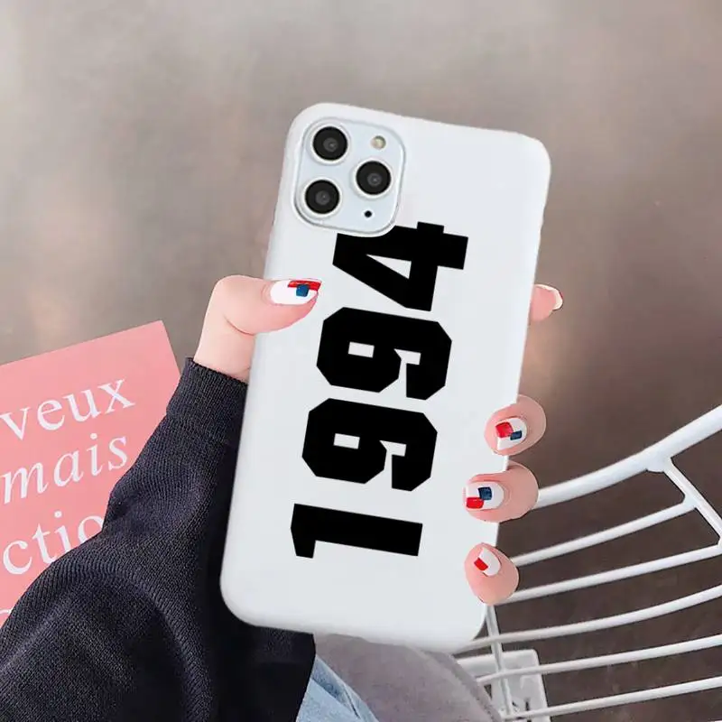 

Football Lucky number And letter Phone Case Candy Color for iPhone 6 7 8 11 12 s mini pro X XS XR MAX Plus