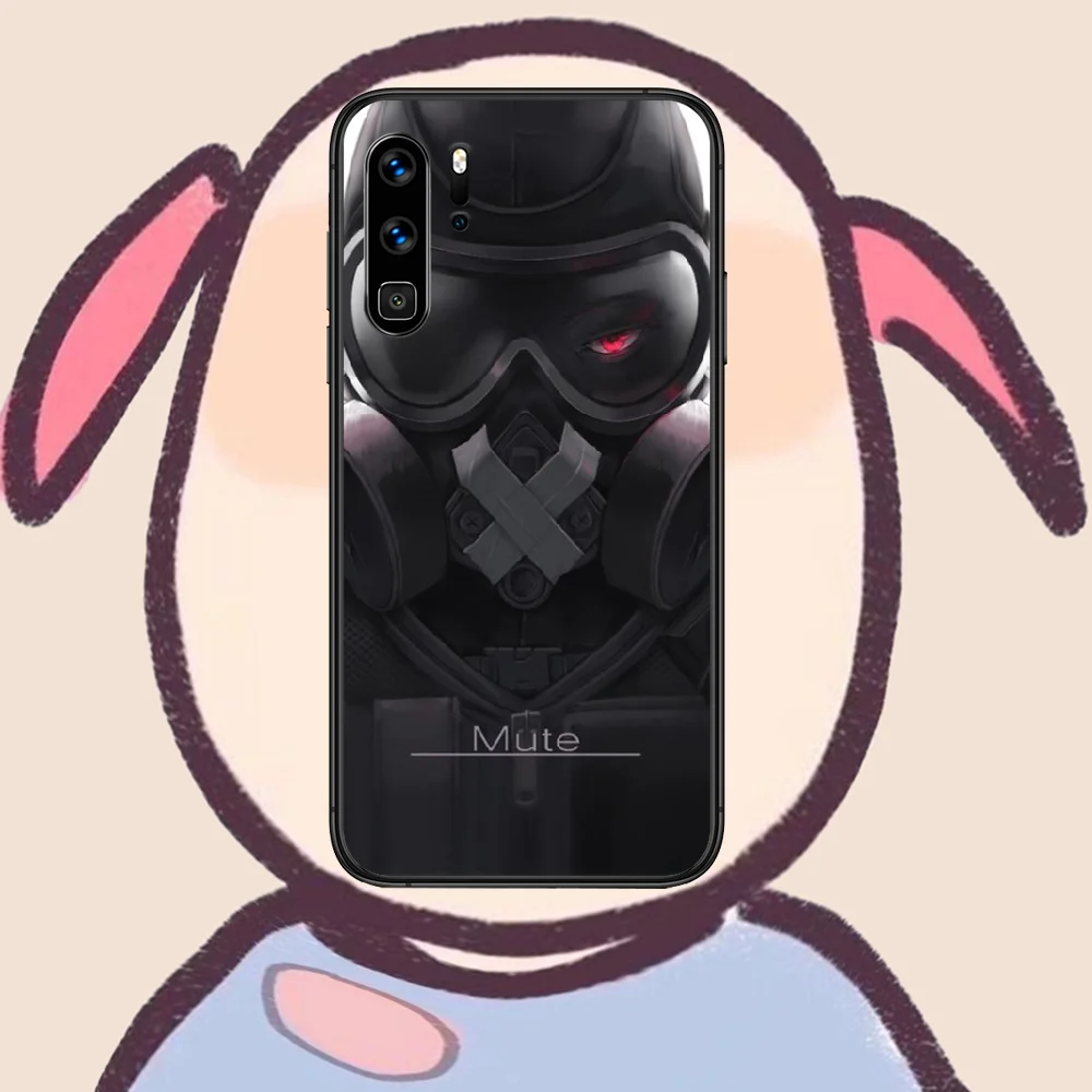 

Rainbow Six Siege Phone Case For Huawei P Mate 10 20 30 40 Lite Pro smart Z 2019 nova 5t black Hoesjes Painting Back Silicone