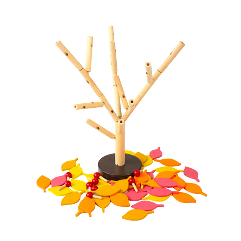 Montessori Toys Educational Wooden for Children Early Learning Materials Kids Intelligence Hands-on Ability Wood Tree | Игрушки и хобби