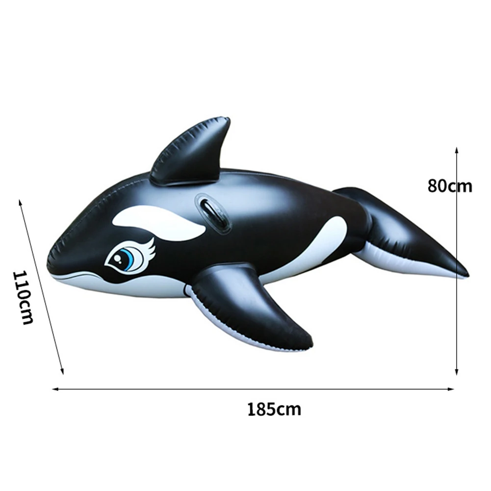 

Inflatable Whale Seat Summer Swimming Pool Ride PVC Thickened Dolphin Floating Water Row Adults Children Water Play Toys