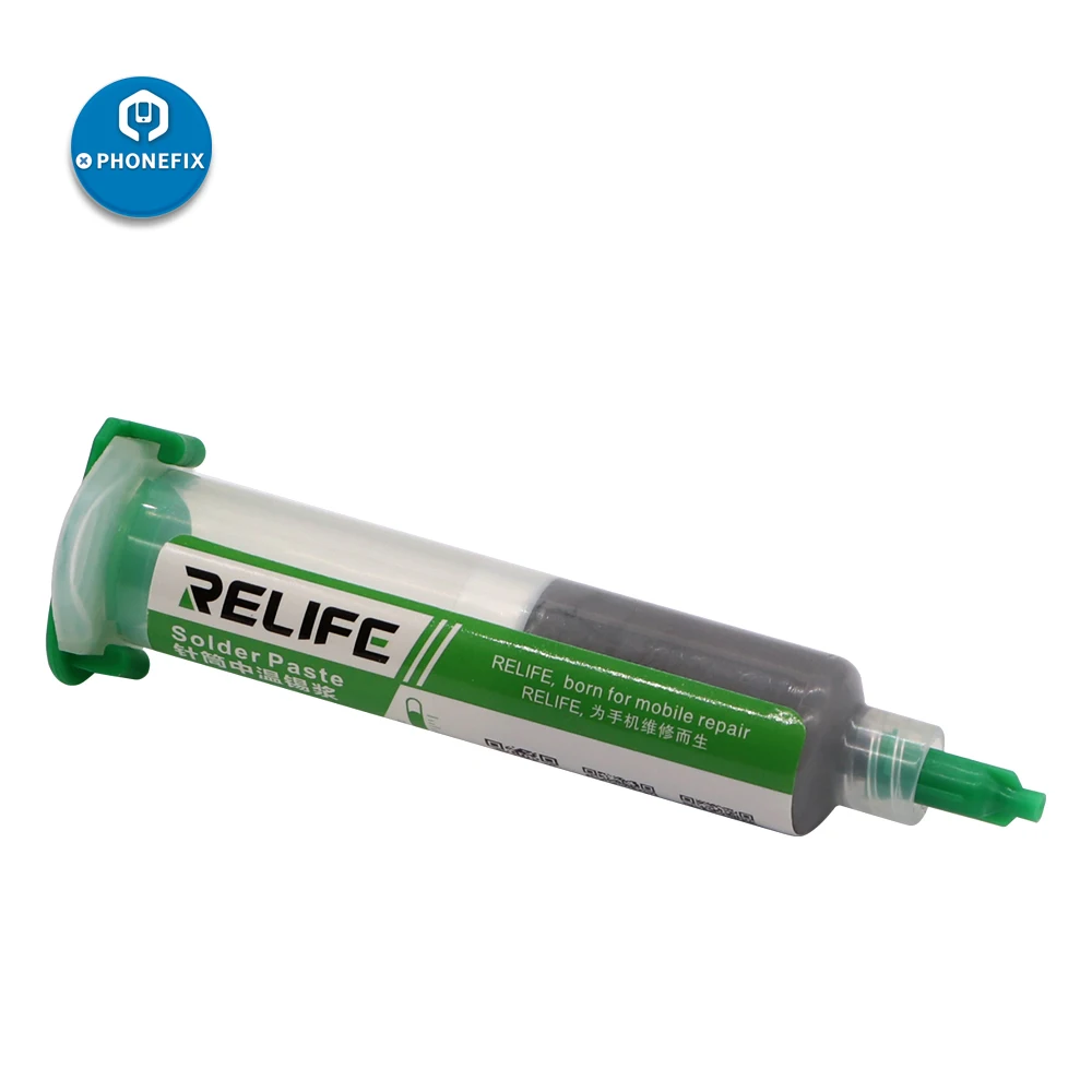 RELIFE RL-403 флюс паяльной пасты монтажная плата ремонт шприц 10CC Sn63/Pb37 20-38um без очистки этилированная паста
