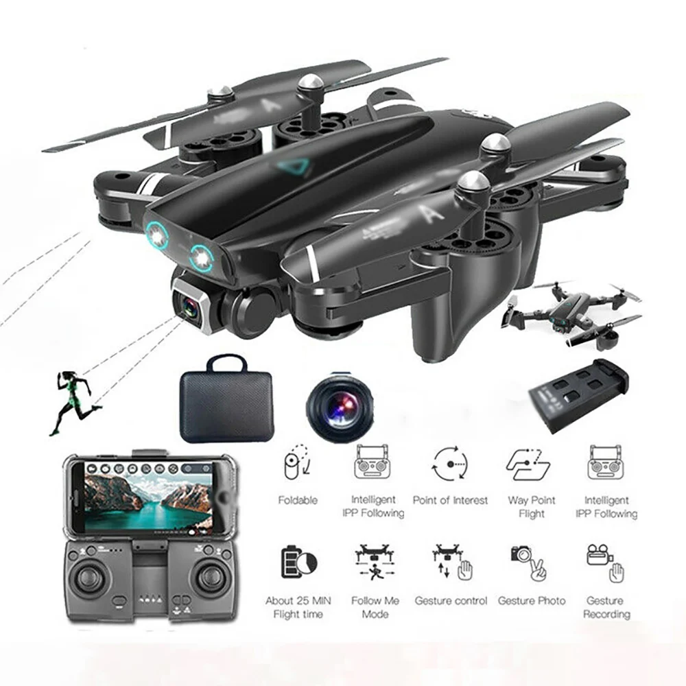 

Mini RC Drone 4K HD GPS 5G 2.4G-4K Camera Professional Aerial Photography Helicopter Gravity Induction Folding Quadcopter