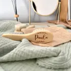 Персонализированная Детская щетка, массажер для головы новорожденного, портативная детская расческа для волос, щетка для ванны, расческа для детского душа, подарок, щетка для волос для девочек