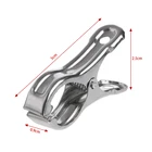 Прищепки для одежды из нержавеющей стали, 20 шт., для стирки ветрозащитные зажимов, Прямая поставка