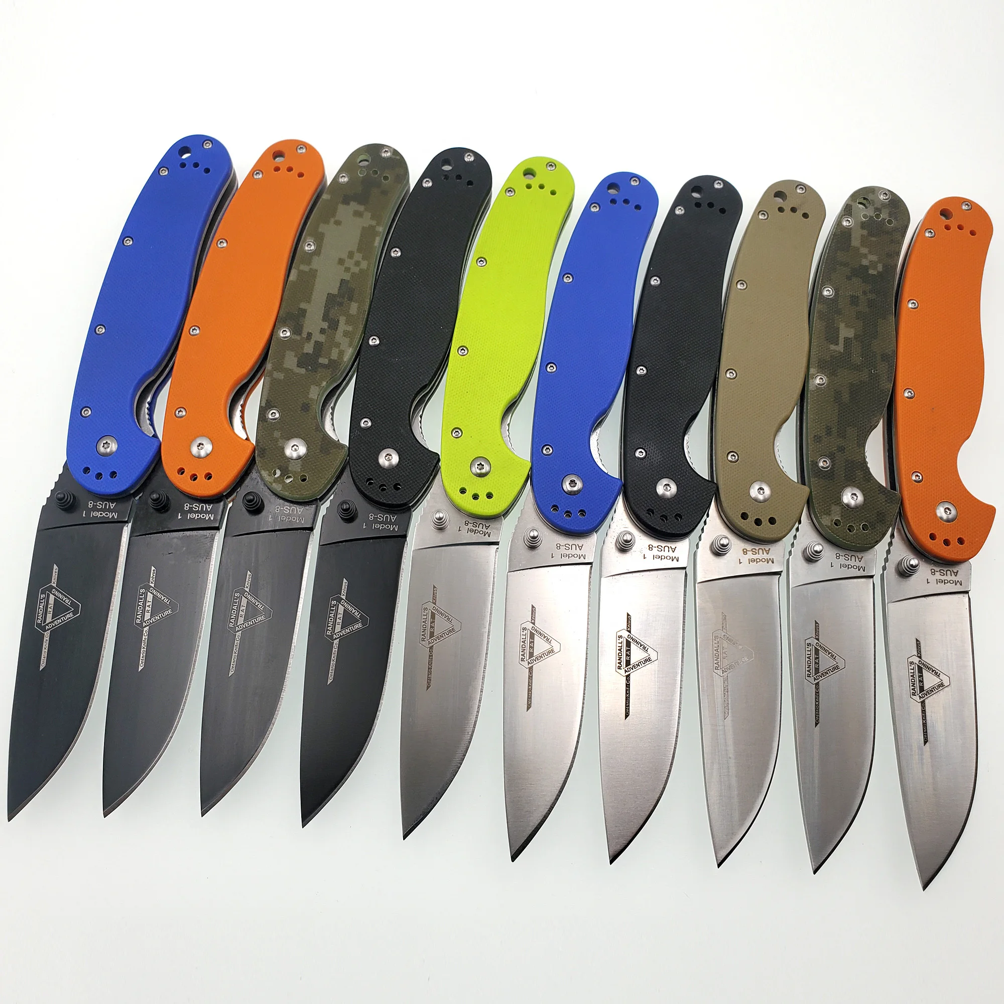 

RAT Model 1 Folding Knife AUS-8 Blade G10 Handle Tactical Camping Pocket Knives Outdoor Survival Rescue Hunting Combat EDC Tool