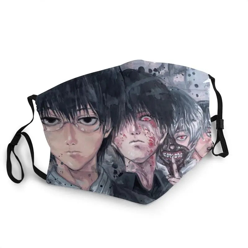 

Ken Kaneki аниме маска для взрослых, унисекс, в виде против дымки манга Токио маска вурдалака защитный респиратор дышащие сандалии с открытым но...