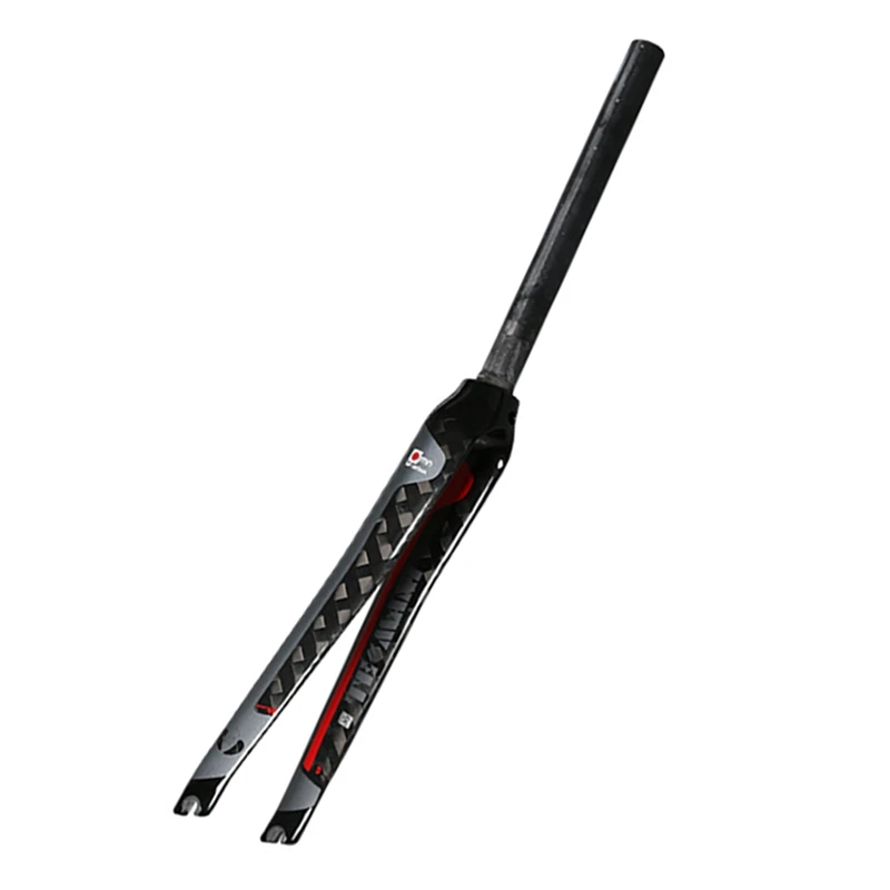 

TEMANI Bicycle Front Forks Carbon Fiber Road Bike Fork Disc Brake Road Bike Straight Tube 28.6X700C Compatible