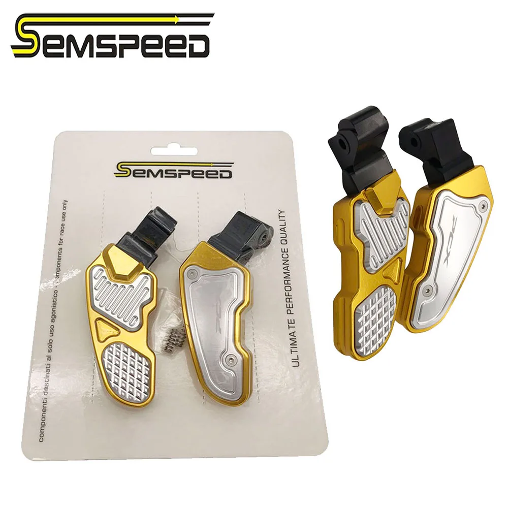 SEMSPEED сзади стопы ног педаль для Honda PCX 125 150 PCX125 PCX150 мотоциклетные Задние подножки шаги ног пластина