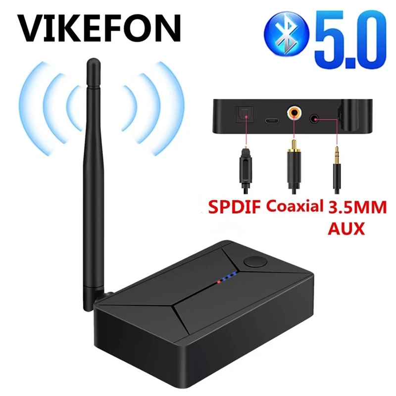 Bluetooth 5 0 передатчик коаксиальный оптоволоконный адаптер SPDIF 3 мм AUX Стерео Hifi