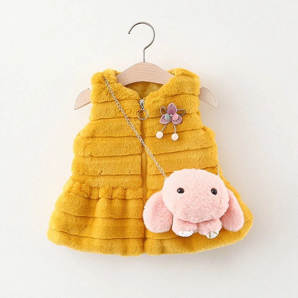 Зима 2020 Детское пальто-жилет принцессы для девочек теплые детские жилетки