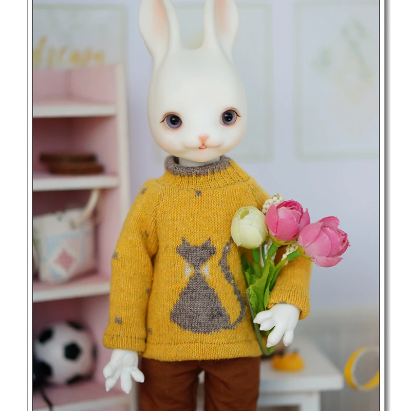 BJD одежда 1/6 свитера с кошачьим принтом 5 видов цветов для YOSD MYOU imda3.0 Аксессуары