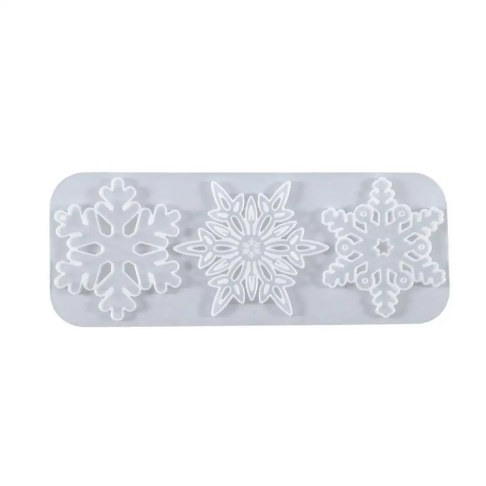 

Christmas Snowflakes Silicone Mold Resin Moulds Christmas Crystal Epoxy Casting 3D DIY Molds Set For Christmas Decorations Cr