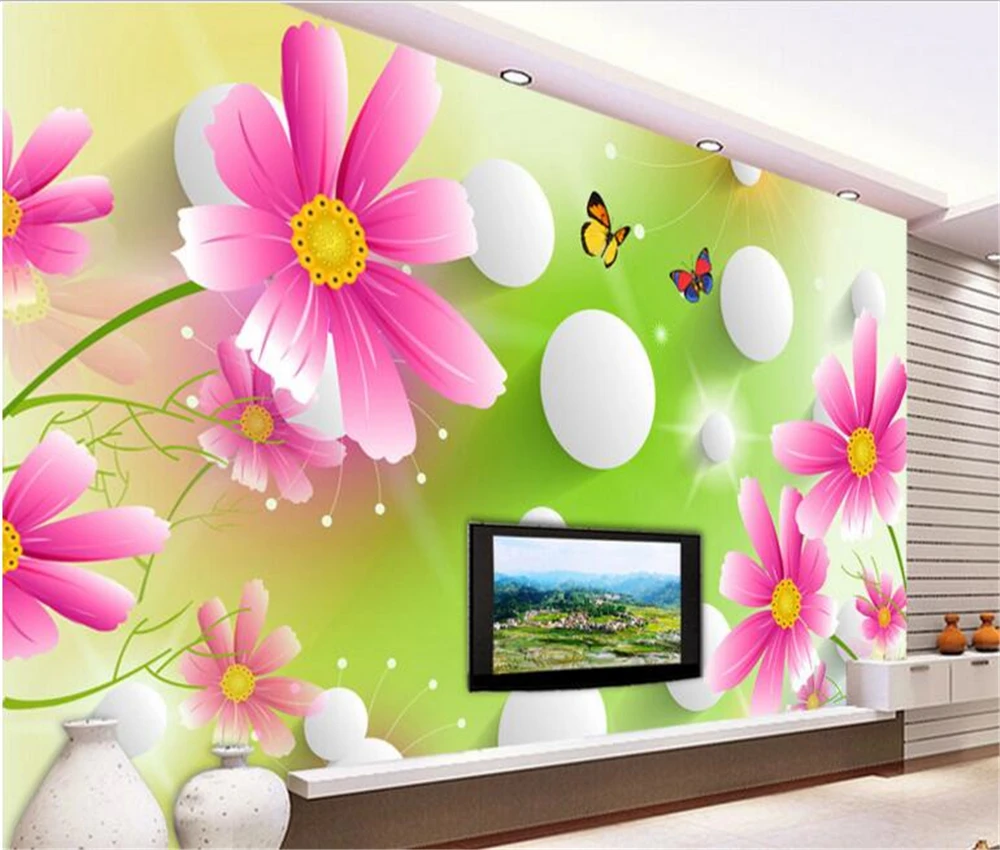 

Большие пользовательские обои beibehang, фантастические мечты, весна, 3D, для гостиной, спальни, дивана, телевизора, фоновые картины на стену